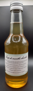 Sirop de menthe chocolat